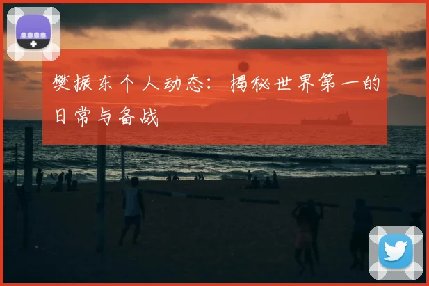 樊振东个人动态：揭秘世界第一的日常与备战